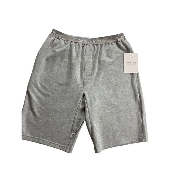 CALVIN KLEIN MEN’S MEDIUM SLEEP SHORTS -  GRAY - Picture 1 of 7